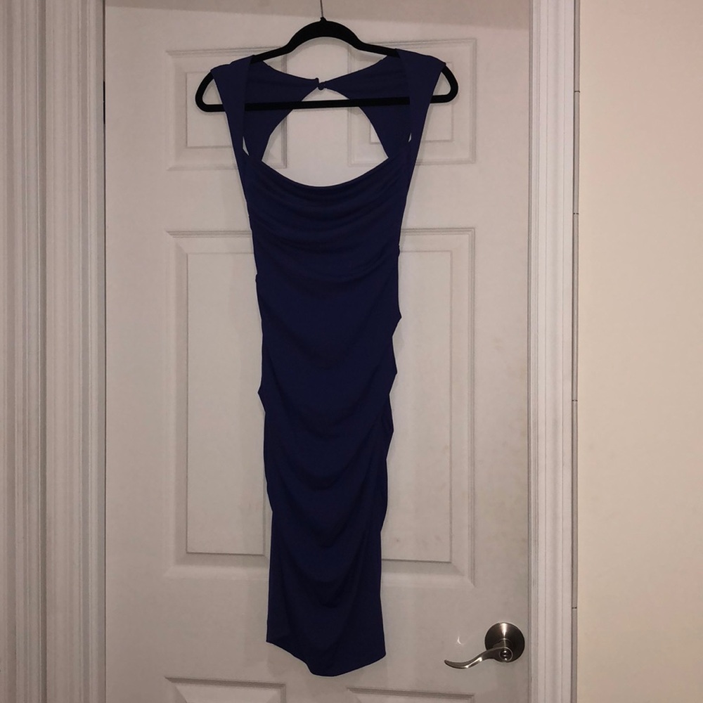 Nicole Miller Felicity Jersey Dress Purple Size P